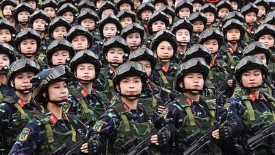 Dàn 'bóng hồng' mạnh mẽ, xinh đẹp trong hàng ngũ tập diễu binh A80