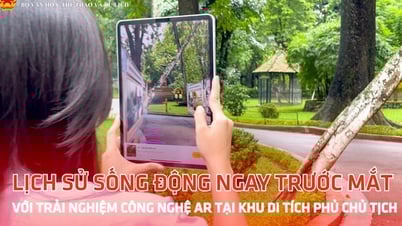 Lịch sử sống động ngay trước mắt với trải nghiệm công nghệ AR tại Khu Di tích Phủ Chủ tịch