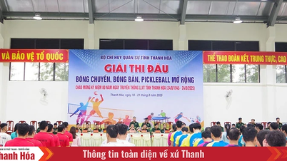 Khai mạc giải thể thao chào mừng 80 năm Ngày truyền thống LLVT tỉnh Thanh Hóa
