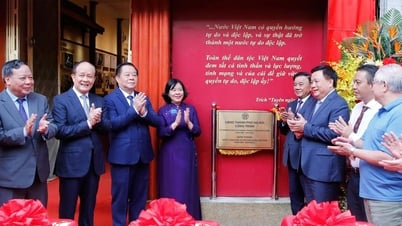 Hà Nội gắn biển công trình 48 Hàng Ngang, nơi Bác Hồ viết Tuyên ngôn độc lập