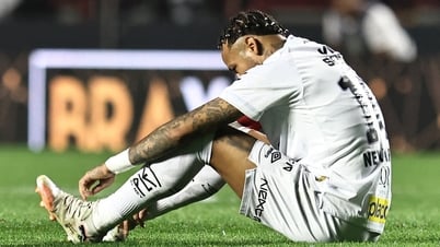 네이마르, 0-6 패배 후 눈물