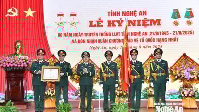 Nghệ An kỷ niệm 80 năm ngày truyền thống lực lượng vũ trang tỉnh và đón nhận Huân chương Bảo vệ Tổ quốc hạng Nhất