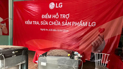 LG Electronics Việt Nam sửa chữa thiết bị điện tử cho đồng bào vùng bão lũ