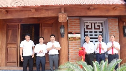 Xã Đại Xuyên gắn biển công trình chào mừng Đại lễ