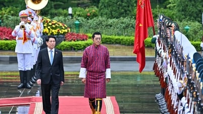 Chủ tịch nước và Phu nhân chủ trì lễ đón Quốc vương Bhutan và Hoàng hậu