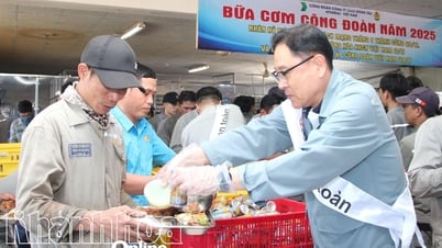 Công ty TNHH Đóng tàu HD Hyundai Việt Nam tổ chức “Bữa cơm công đoàn” cho hơn 5.500 công nhân