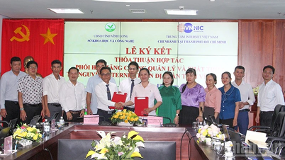 Vĩnh Long ký kết hợp tác tăng cường quản lý và phát triển tài nguyên Internet