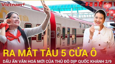 Đoàn tàu “Hà Nội 5 cửa ô”: Dấu ấn văn hóa mới của Thủ đô dịp Quốc khánh 2/9