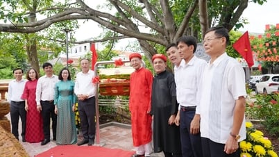 Xã Đan Phượng gắn biển công trình chào mừng Quốc khánh 2/9