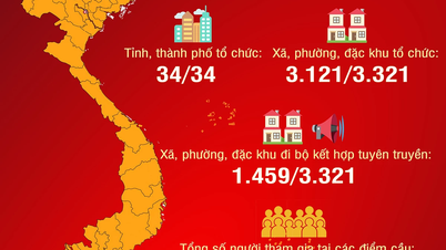 Những con số ấn tượng của chương trình đi bộ "Cùng Việt Nam tiến bước"