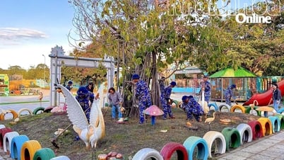Tiểu đoàn 458 hỗ trợ Trường Mầm non Căn cứ Cam Ranh chuẩn bị năm học mới