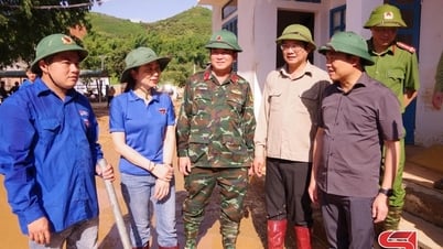 Đoàn thanh niên Sơn La hỗ trợ khắc phục mưa lũ tại xã Chiềng Sơ