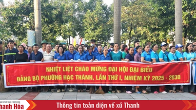 Phường Hạc Thành ra quân tổng dọn vệ sinh môi trường