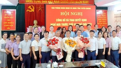 Văn phòng Đoàn ĐBQH và HĐND tỉnh công bố quyết định nghỉ hưu theo chế độ 178