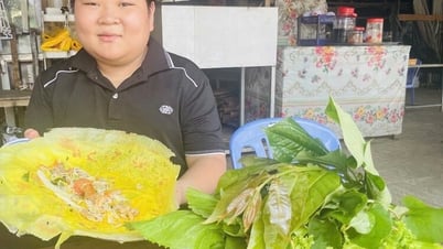 Strange duck meat pancake