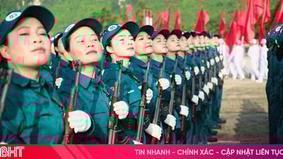 Những "bông hồng thép" Hà Tĩnh rèn bước trong đội hình diễu binh quốc gia