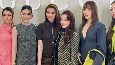 Chi Pu "lọt thỏm" giữa dàn người đẹp cao 1,7m nhưng vẫn trở thành tâm điểm