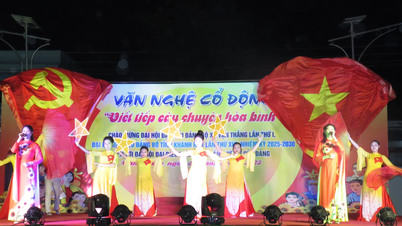 Xã Vạn Thắng tổ chức chương trình văn nghệ cổ động chào mừng đại hội đảng các cấp