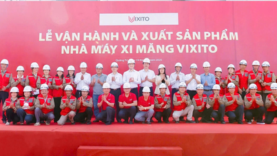 Nhà máy xi măng VIXITO Quảng Trị hào hứng trong ngày vận hành và xuất sản phẩm