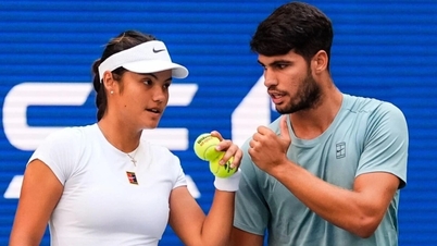 Alcaraz - Raducanu thua chóng vánh ở nội dung đôi nam nữ US Open 2025