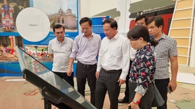 Chủ tịch UBND tỉnh Nguyễn Văn Út khảo sát tiến độ thi công không gian trưng bày Tây Ninh tại Hà Nội