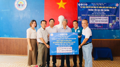 Câu lạc bộ Doanh nhân Khánh Hòa - Sài Gòn trao tặng hệ thống nước sạch cho Trường Tiểu học Võ Thị Sáu