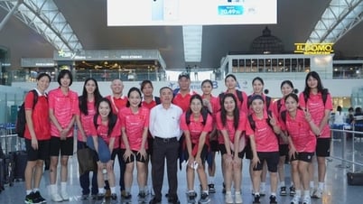 Tuyển bóng chuyền nữ Việt Nam đã đến Thái Lan, sẵn sàng tranh tài tại giải Vô địch thế giới