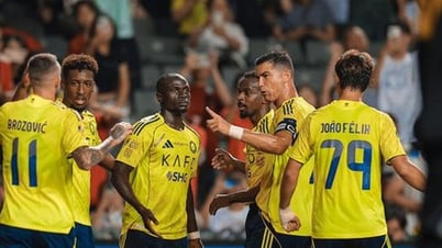 Đội của Ronaldo thắng 2-1, dù chỉ có 10 người trên sân