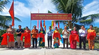 Khánh thành cầu Chệt Xiếu tại xã Sông Đốc