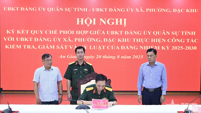 An Giang: Ký kết quy chế phối hợp giữa Ủy ban Kiểm tra Đảng ủy Quân sự tỉnh với Ủy ban Kiểm tra Đảng ủy xã, phường, đặc khu