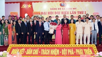 Phó Chủ tịch UBND tỉnh Huỳnh Chí Nguyện chỉ đạo Đại hội đại biểu Đảng bộ xã Vĩnh Mỹ lần thứ I