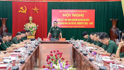 Quân khu 1 tổng kết, rút kinh nghiệm Đại hội Đảng bộ nhiệm kỳ 2025-2030