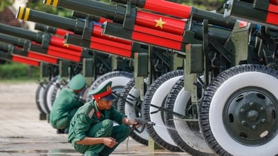 Ngắm dàn pháo lễ phục vụ nhiệm vụ A80 trước sân Mỹ Đình