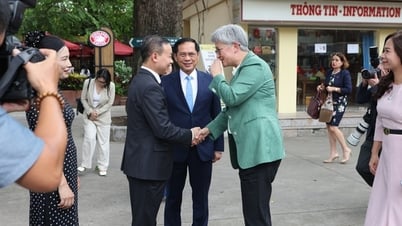 Vizepremierminister Bui Thanh Son und die australische Außenministerin Penny Wong besuchen das Nationale Geschichtsmuseum
