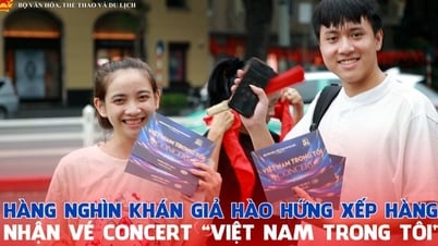 Tausende begeisterte Zuschauer standen Schlange, um Tickets für das Konzert „Vietnam in Me“ zu erhalten.