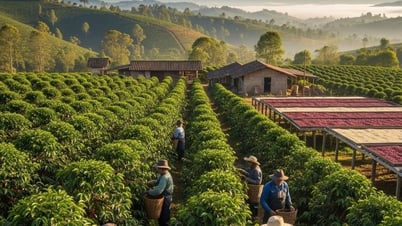 Giá cà phê hôm nay 21/8/2025: Ngập tràn sắc xanh, từ sàn đến vườn