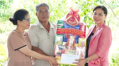 Phó Chủ tịch Thường trực HĐND tỉnh Lê Thị Nhung thăm, tặng quà gia đình chính sách tiêu biểu