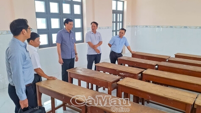Gấp rút hoàn thiện Trường THCS Vĩnh Mỹ A trước khai giảng