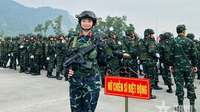 Nữ chiến sĩ xứ Quảng giữa nắng hè Thủ đô