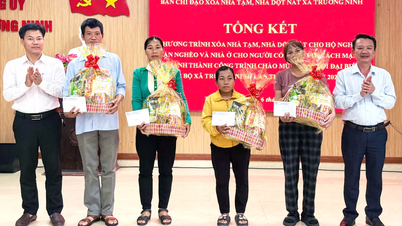 Xã Trường Ninh: Hoàn thành, đưa vào sử dụng 299 nhà ở cho người dân có hoàn cảnh khó khăn