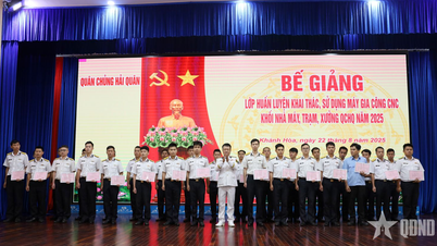 Quân chủng Hải quân bế giảng lớp huấn luyện khai thác, sử dụng máy gia công CNC