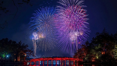 On the evening of September 2, Hanoi fired 3,600 high-altitude fireworks.
