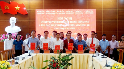 Signature du règlement de coordination entre 6 communes du district de Bac Ha (ancien)