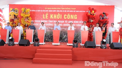 Đồng Tháp: Khởi công công trình đường tỉnh 864 đoạn từ Long Bình đến Đèn Đỏ