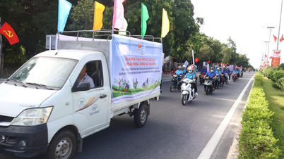 Phát động phòng, chống rác thải nhựa ở xã Cam Lâm