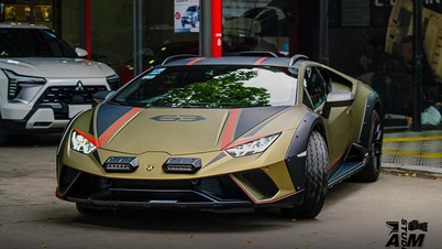The first Lamborghini Huracan Sterrato off-road supercar arrives in Vietnam