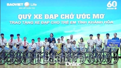 Bảo Việt Nhân thọ Khánh Hòa trao 15 xe đạp cho học sinh có hoàn cảnh khó khăn