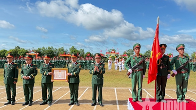 Das Regiment 95 erhielt die Vaterländische Schutzmedaille 1. Klasse