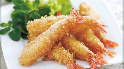 Crispy fried shrimp