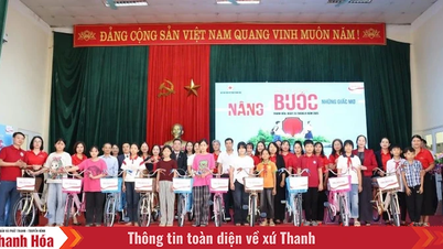 Trao 32 xe đạp cho học sinh vượt khó, hiếu học tại xã Tống Sơn